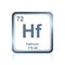 Chemical element hafnium from the Periodic Table
