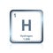 Chemical element hydrogen from the Periodic Table