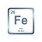 Chemical element iron from the Periodic Table