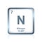 Chemical element nitrogen from the Periodic Table