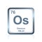 Chemical element osmium from the Periodic Table