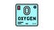 chemical element oxygen 02 color icon animation