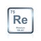 Chemical element rhenium from the Periodic Table