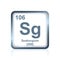 Chemical element seaborgium from the Periodic Table