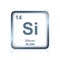 Chemical element silicon from the Periodic Table