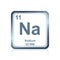 Chemical element sodium from the Periodic Table