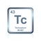 Chemical element technetium from the Periodic Table