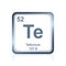 Chemical element tellurium from the Periodic Table