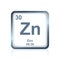 Chemical element zinc from the Periodic Table