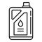 Chemical fertilizer canister icon, outline style