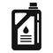 Chemical fertilizer canister icon, simple style