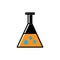 Chemical flat icon. education symbol. simple design editable. design illustration