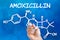 Chemical formula of Amoxicillin