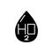 Chemical formula black icon concept. Chemical formula flat vector symbol, sign, illustration.