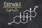 Chemical formula of estradiol