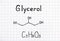 Chemical formula of Glycerol