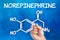 Chemical formula of Norepinephrine