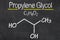 Chemical formula of Propylene glycol
