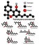 Chemical formulas of natural cannabinoids.