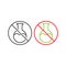 Chemical free,no preservative, no additive sign. Vector icon template