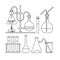 Chemical glassware icon