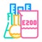chemical inventory food additives color icon vector illustration