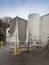 Chemical and liquid nitrogen storage tanks