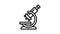 Chemical microscope icon animation