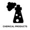 Chemical products icon vector isolated on white background, logo