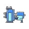 chemical pump engineer color icon vector illustration