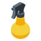 Chemical spray icon isometric vector. Clean bottle