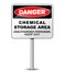 Chemical storage sign