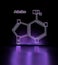 Chemical structural formula of adenine - DNA and RNA nitrogen base