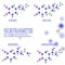 Chemical structural formula of neurotransmitters. Epinephrine, norepinephrine, serotonin, dopamine, in the blurry