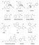 The chemical structural formulas of some drugs