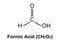 Chemical structure of Formic acid (CH2O2