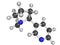 Chemical structure of nicotine