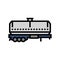 chemical tanker truck engineer color icon vector illustration