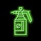 chemical treatment gardening neon glow icon illustration