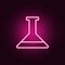 chemical tube icon. Elements of web in neon style icons. Simple icon for websites, web design, mobile app, info graphics