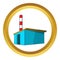 Chemical warehouse vector icon