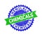 CHEMICALS Bicolor Rosette Distress Stamp Seal