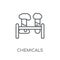Chemicals linear icon. Modern outline Chemicals logo concept on