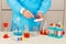 Chemist doing chemical experiments in laboratory