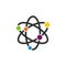 Chemistry Atom Molecule Icon Logo Template Illustration Design. Vector EPS 10