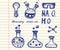 Chemistry and biochemistry vector set