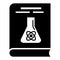 Chemistry book icon, simple style