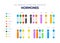 The chemistry of emotions created by hormones vector illustration