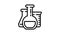 Chemistry flask icon animation