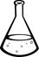chemistry flask vector illustration